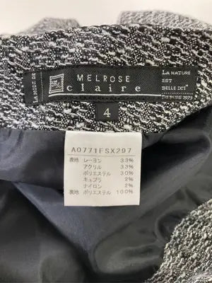 MELROSE/メルローズ/ショート/ミニスカート/スカート/グレー/4