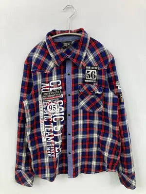 SEVEN ZERO ONE/シャツ/ブラウス/トップス/ネイビー/170