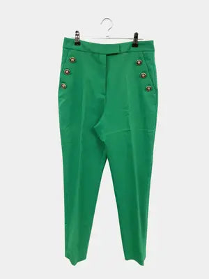ZARA/ザラ/スラックス/パンツ/グリーン/USA M