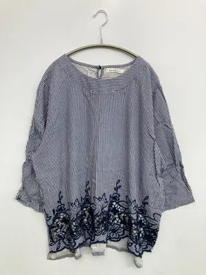 varutessa/Tシャツ/カットソー/トップス/ブルー/3L  バスト100～108　身長154～162