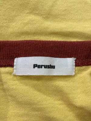 Perushu/ペルーシュ/Tシャツ/カットソー/トップス/イエロー/M