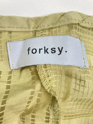 forksy./フォルクシー/シャツワンピース/ワンピース/ドレス/イエロー/F