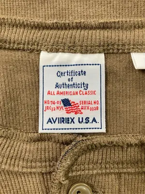 AVIREX/アヴィレックス/Tシャツ/カットソー/トップス/ブラウン/S