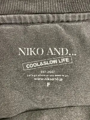 niko and .../ニコアンド/Tシャツ/カットソー/トップス/ブラック/F