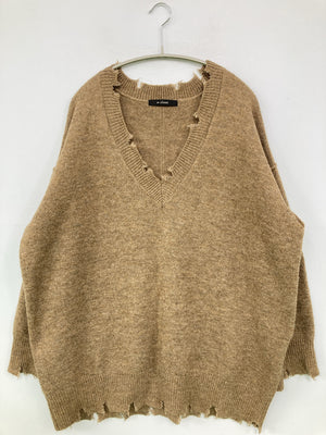 w closet/ダブルクローゼット/ニット/セーター/トップス/ブラウン/F