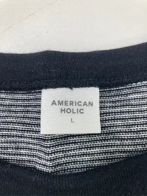 AMERICAN HOLIC/アメリカンホリック/Tシャツ/カットソー/トップス/ブラック/L