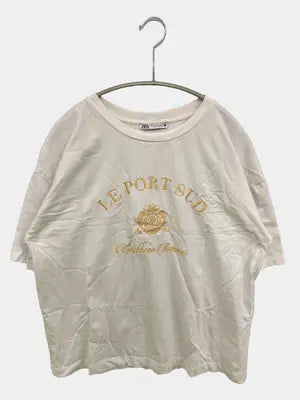 ZARA/ザラ/Tシャツ/カットソー/トップス/ホワイト/S