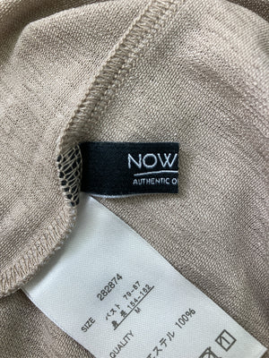 NOWNOW/ナウナウ/Tシャツ/カットソー/トップス/ブラウン/M