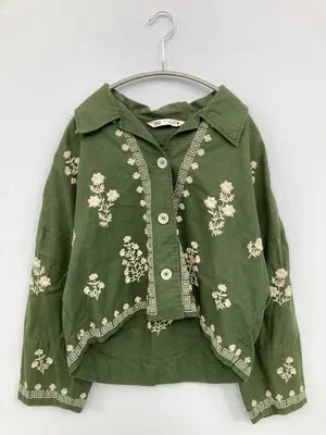 ZARA/ザラ/シャツ/ブラウス/トップス/グリーン/M