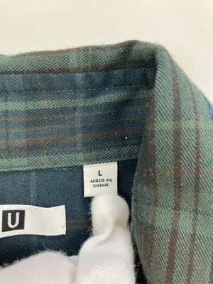 UNIQLO/ユニクロ/シャツ/ブラウス/トップス/グリーン/L