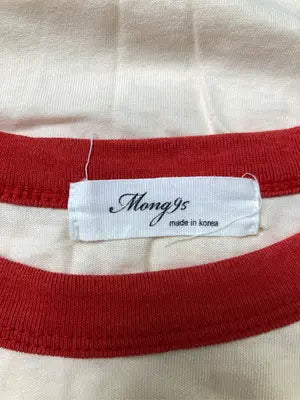 Mong95/Tシャツ/カットソー/トップス/アイボリー