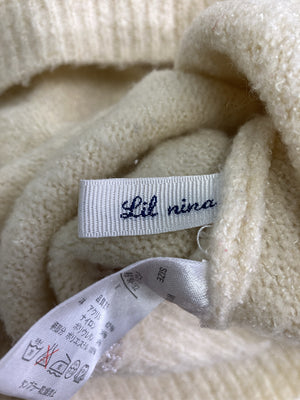 Lil nina/リルニーナ/ニット/セーター/トップス/アイボリー/M