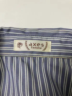 axes femme/アクシーズファム/シャツワンピース/ワンピース/ドレス/ブルー/M