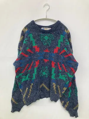 SWEATERS/ニット/セーター/トップス/ブルー/L