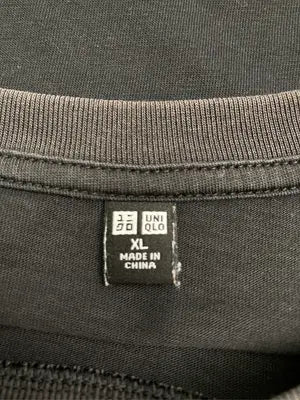 UNIQLO/ユニクロ/Tシャツ/カットソー/トップス/ブラック/XL