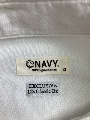 NAVY/ネイビー/シャツ/ブラウス/トップス/ホワイト/XL