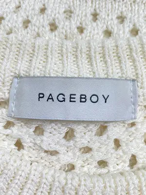 PAGEBOY/ページボーイ/ニット/セーター/トップス/アイボリー/F