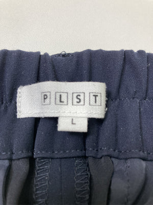 PLST/プラステ/スラックス/パンツ/ブラック/L