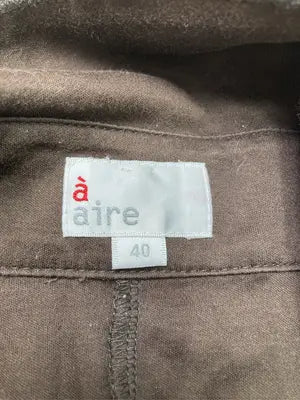 aire/シャツワンピース/ワンピース/ドレス/ブラウン/40