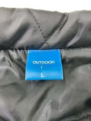 OUTDOOR/アウトドア/ダウンベスト/ジャケット/アウター/ブラック/L