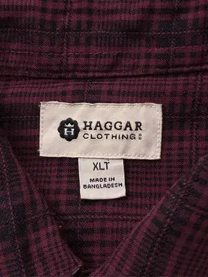 HAGGAR CLOTHING/シャツ/ブラウス/トップス/レッド/XLT