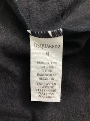 DSQUARED2/ディースクエアード/Tシャツ/カットソー/トップス/ブラック/M
