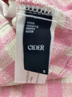 CIDER/サイダー/セットアップ/ジャケット/アウター/ピンク/S