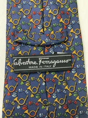 Salvatore Ferragamo/サルヴァトーレフェラガモ/ネクタイ/ファッション雑貨/ネイビー
