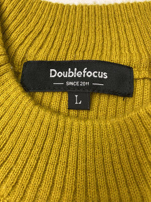 Doublefocus/ダブルフォーカス/ニット/セーター/トップス/イエロー/L