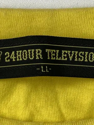 24 HOUR TELEVISION/Tシャツ/カットソー/トップス/イエロー/LL