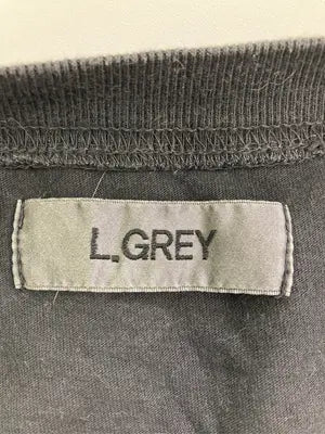 L.GREY/Tシャツ/カットソー/トップス/ブラック