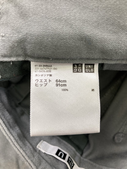 UNIQLO/ユニクロ/その他パンツ/パンツ/グレー/ウエスト64cm　ヒップ91cm