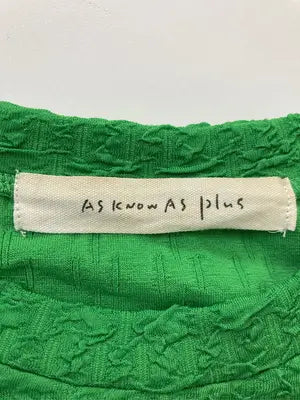 As know as plus/アズノゥアズプラス/Tシャツ/カットソー/トップス/グリーン/F