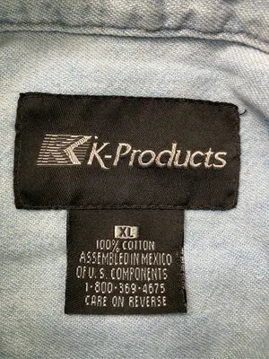 K-Products/シャツ/ブラウス/トップス/スカイブルー/XL