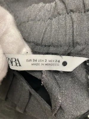 ZARA/ザラ/スラックス/パンツ/ブラック/USA 2