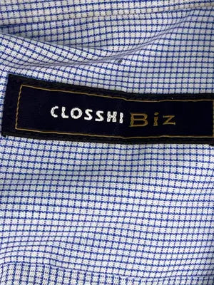 CLOSSH Biz/ビジネスシャツ/トップス/ブルー/L