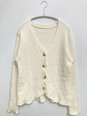 カーディガン/ボレロ/トップス/ホワイト/L