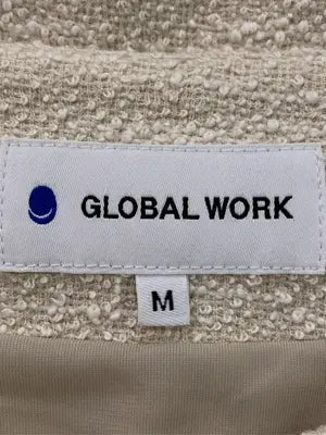 GLOBAL WORK/グローバルワーク/ノーカラージャケット/ジャケット/アウター/ベージュ/M