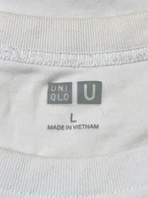 UNIQLO/ユニクロ/Tシャツ/カットソー/トップス/ホワイト/L