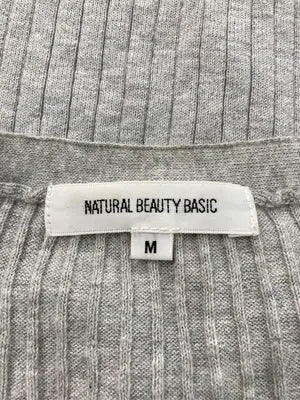 NATURAL BEAUTY BASIC/ナチュラルビューティーベーシック/カーディガン/ボレロ/トップス/グレー/M