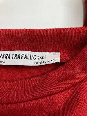 ZARA TRAFALUC/ザラトラファルック/スウェット/トップス/レッド/USA L