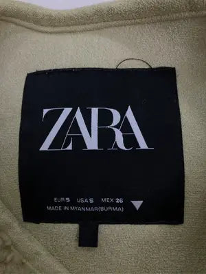 ZARA/ザラ/ノーカラーコート/ジャケット/アウター/ベージュ/EUR S/USA S/MEX 26