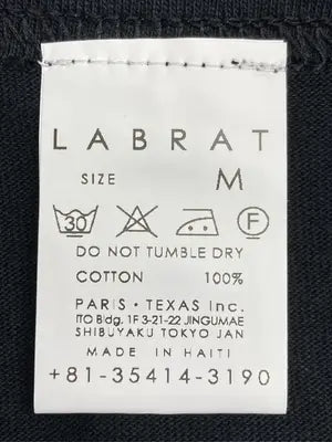 LABRAT/Tシャツ/カットソー/トップス/ブラック/M