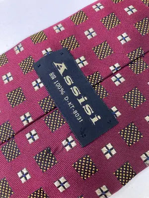 Assisi/ネクタイ/ファッション雑貨/レッド