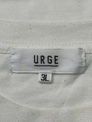 URGE/Tシャツ/カットソー/トップス/ホワイト/3L