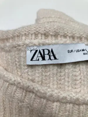 ZARA/ザラ/ニット/セーター/トップス/ベージュ/M-L