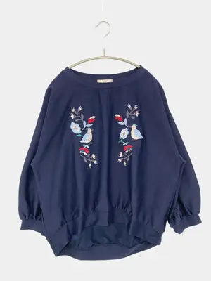 pou dou dou/プードゥドゥ/Tシャツ/カットソー/トップス/ネイビー/M