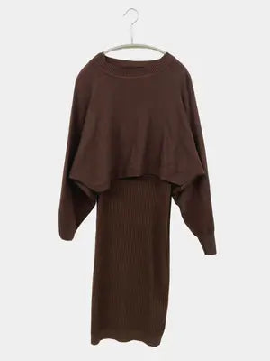 アンサンブル/トップス/ブラウン