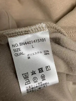 BACK NUMBER/バックナンバー/Tシャツ/カットソー/トップス/ベージュ/L