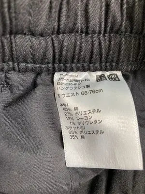 UNIQLO/ユニクロ/スラックス/パンツ/ブラック/S